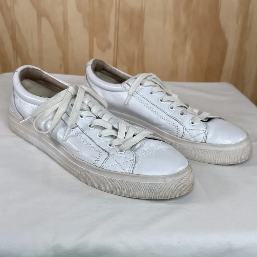 Taos white leather sneakers women’s size 9.5